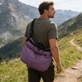 thumbnail image 1 of Bolso bandolera grande para mujer, bolso de hombro tipo tote de lona para el día a día, viajes, trabajo y compras: bolso versátil e informal., 1 of 6