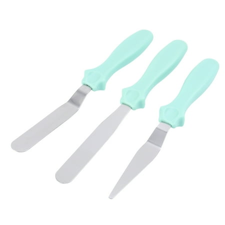 

FRCOLOR 1 Set 3pcs Cake Spatulas Set Stainless Steel Cake Butter Spatula Baking Tool for Home (Random Color)