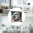 thumbnail image 5 of nygtbtfer US Flag Decorative Throw Pillow Cover on American Flag Couch Pillow Cover for Modern Simple Farmhouse Style Decor White, 5 of 7