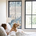 thumbnail image 2 of Blue Starfish Coastal Window Privacy Film,Eucalyptus Summer Nautical Shell Vintage Static Cling UV Sun Blocking Heat Control Window Tint Day and Night,Non-Adhesive One Way Privacy Cover 29.5''x78.7'', 2 of 7