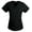 Black, variant on Women's Mock Wrap Scrub Top