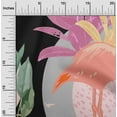 thumbnail image 2 of oneOone Viscose Chiffon White Fabric Tropical Abstract With Flamingo Craft Projects Decor Fabric Printed By The Yard 42 Inch Wide, 2 of 4