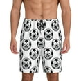 thumbnail image 1 of Lsque Short de Pyjama Homme Joyeux Soccer, Short de Pyjama, Coton Ultra-Doux Tricoté-3TG, 1 of 6