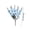 Blue, variant on Artificial Gladiolus Flower Stems with 5 Branches for Vase, Faux Silk Gladiolus for Wedding Centerpiece and Home Decor, Fade Resistant Fake Flowers for Indoor and Outdoor Display