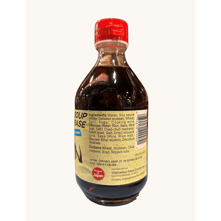 Shirakiku Somen Tsuyu, Liquid Soup Base Ready-to-Use, No Msg