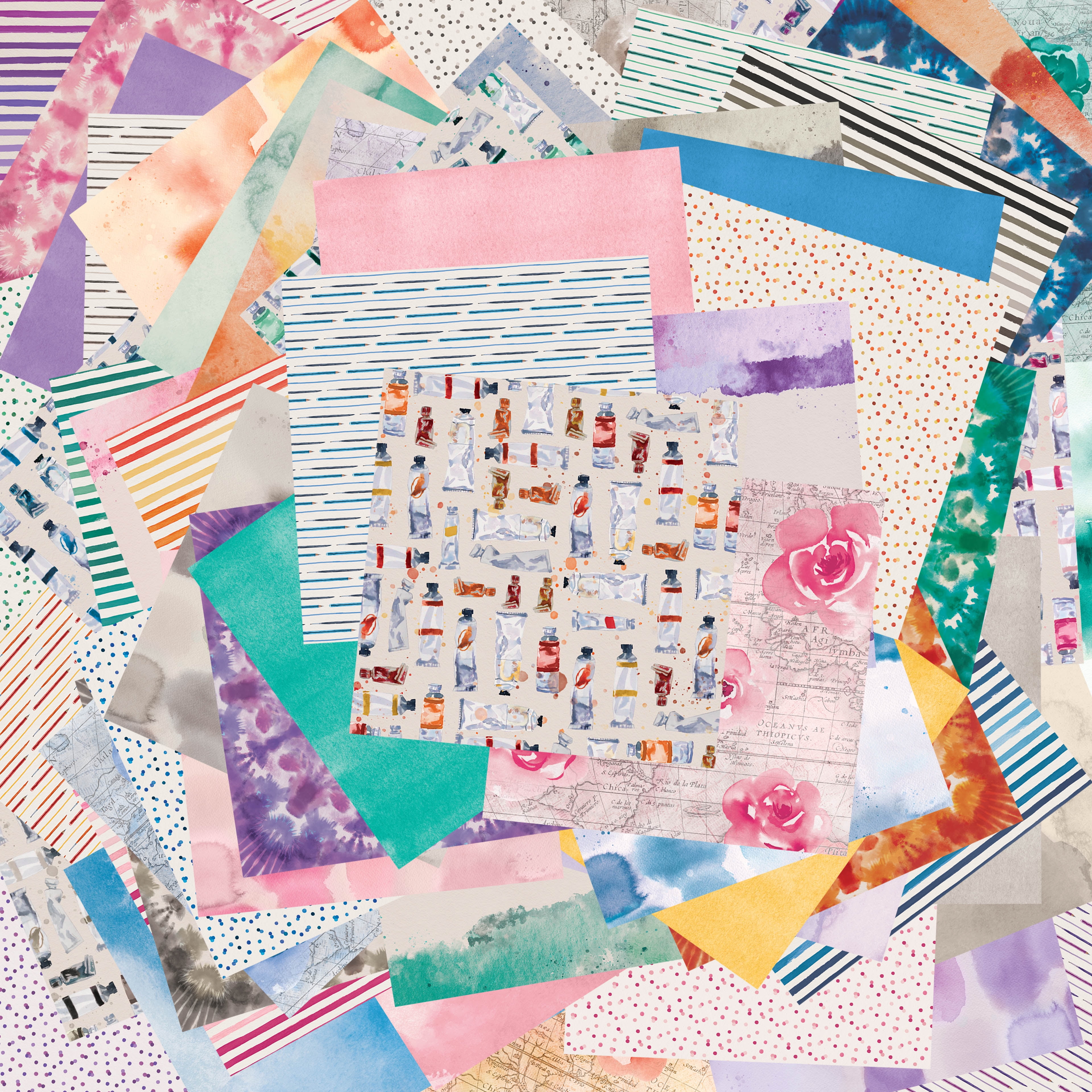 12" x 12" In the Studio Paper Pad by Recollections - Premium Scrapbook & Crafting Paper for DIY Projects - Card Making - & Decorative Arts - 180 Sheets