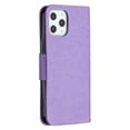 thumbnail image 5 of Allytech iPhone 12 Pro Max Case 6.7", Folio Flip PU Leather Slim Fit Kickstand Cover with Credit Cards Holder Hand Wrist Strap Wallet Case Cover for Apple iPhone 12 Pro Max, Violet, 5 of 6