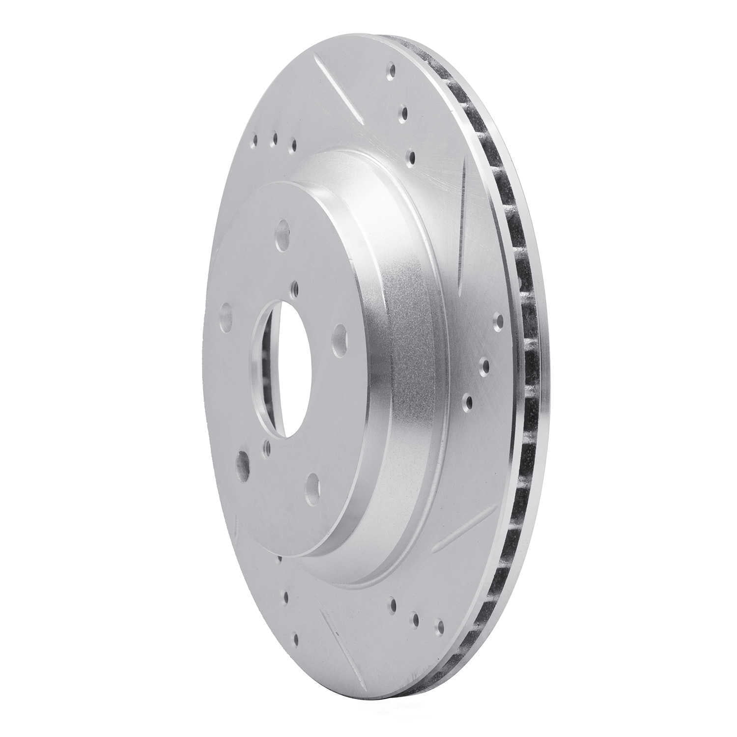 Dynamic Friction Company 631-13046R DFC Brake Rotor - Drilled And Slotted - Silver