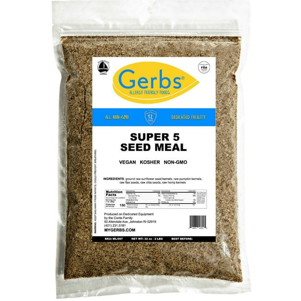Ground Raw Pumpkin, Sunflower, Chia, Flax, Hemp Seed Meal By Gerbs 2