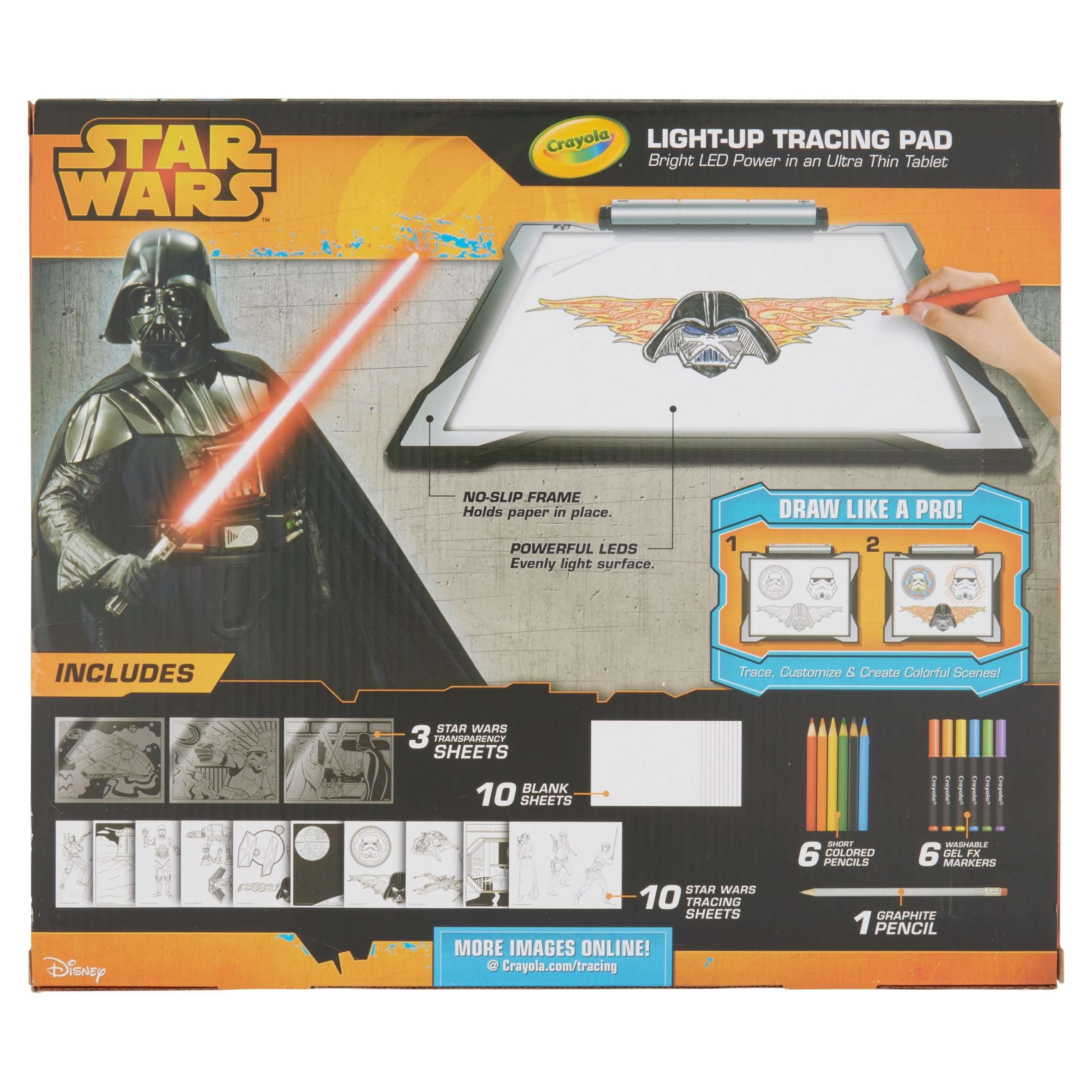 Crayola Star Wars Light Up Tracing Pad 20 Pieces