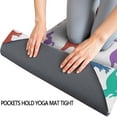 thumbnail image 3 of Colorful Dinosaurs Silhouettes Pattern Hot Yoga Mat Towel Non Slip for Hot Yoga - Quick-Drying Yoga Mat Cover with 4 Corner Pockets with Travel Bag - Hot Yoga Towel Non Slip 74"x26", 3 of 6