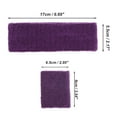 thumbnail image 4 of Unique Bargains 1 Set Soft Headband with Wristband Solid Color Headband for Sport Deep Purple, 4 of 6