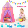 thumbnail image 4 of Carpa infantil Tipi Carpa para niños Niño pequeño Bebé Habitación infantil Tipi para interiores y exteriores con banderas de banderines - 150 cm de alto Namotu LL-0851, 4 of 6