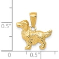 thumbnail image 5 of 14K Yellow Gold Springer Spaniel Dog Pendant (15 X 16) Made In Peru c3512, 5 of 6