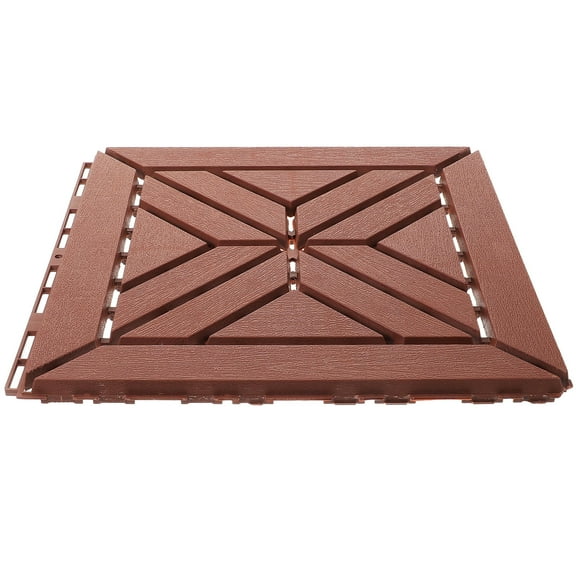 RENACLIPY Outdoor Interlocking Deck Tiles Weather Resistant Flooring 1 Pack Patio Garden Floor Tiles