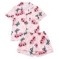 thumbnail image 3 of Xmyrz Halloween Pajamas For Women Set Baggy Comfort Shorts Set Pumpkin Homewear Print Short Sleeve Button Up Faddish Pj'S Sleepwear Outfit, 3 of 4