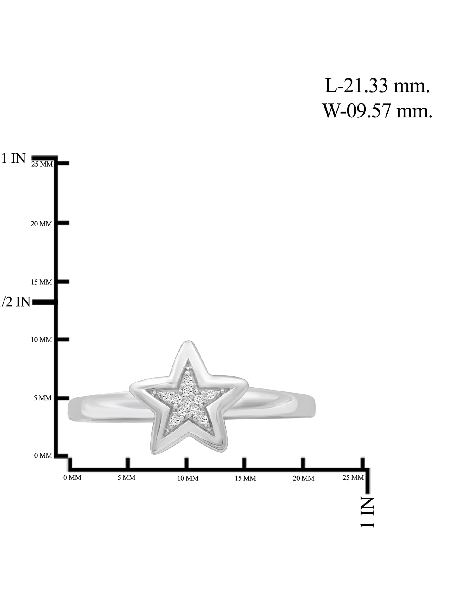 JewelersClub Diamond Rings for Women – Accent White Diamond Ring Jewelry– Sterling Silver Bands for Women –– Ring by JewelersClub