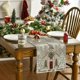 thumbnail image 2 of Camino de mesa con diseño de copos de nieve y árbol de Navidad para iglesia, decoración para mesa de cocina con lazo, para exteriores, fiestas en casa, 13 x 72 pulgadas, 2 of 5