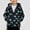Black, variant on DJDLJWCJ Boys Fleece Lined Hooded Jacket Printed Zip Up Windbreaker Coat Fashion Winter Warm Jacket Multicolor Size 12M