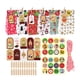 thumbnail image 1 of Naiovety Juego de 24 bolsas de embalaje navideñas que se pueden combinar libremente con etiquetas colgantes, bolsa de regalo con patrones Kits de decoración para fiestas MC6-6, 1 of 6