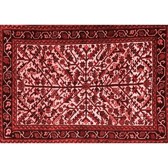 Ahgly Company Indoor Rectangle Persian Red Traditional Area Rugs, 5' x 7'