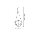 thumbnail image 2 of CRAFTHROU Cesta Colgante De Hierro Para Plantas Ideal Para Hogar Y Exterior, 2 of 8
