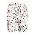 thumbnail image 3 of Women's Yoga Shorts Summer Casual Trendy Floral Print Tummy Control Short Slim Fit Athletic Running Gym Shorts, 3 of 3