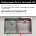 thumbnail image 4 of EcoNesxp 2-Pack Stainless Steel Kitchen Sink Grates with Rear Drain 11-Inch Sink Protector, 4 of 5