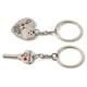 thumbnail image 3 of Par de llaveros de San Valentín: llavero con forma de corazón y aro para enamorados. Llaveros para parejas, para novios, novias, él y ella., 3 of 3