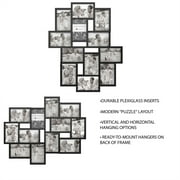 Lavish Home Photo Frame Collage for Twelve 4x6-inch Pictures (Black)