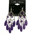 thumbnail image 2 of MiAmore Dangle-Earrings Silver-Tone/Purple, 2 of 4