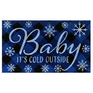 Mascot Hardware Winter Door Mat Outdoor for Front Door Decorations, Baby  It's Cold Outside Blue Doormat - On Sale - Bed Bath & Beyond - 37667411