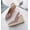 Red, variant on Women’s Herringbone Espadrille Wedge Sandals - Nautical Style Closed-Toe Heels
