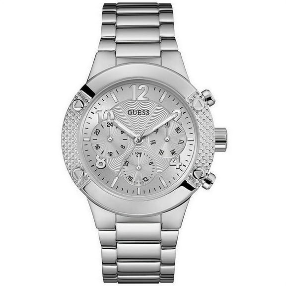 U0849L1 Women's Silver Steel Band With Silver Analog Dial Watch New In Box