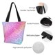 thumbnail image 4 of Disketp Fun Rainbow Pink Bolsa de Hombro Casual para Mujer, Bolso Cruzado para Compras, Viajes y Uso Diario, 4 of 6