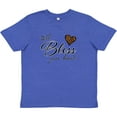 thumbnail image 3 of Inktastic Well Bless your Heart with Leopard Print Youth T-Shirt, 3 of 5