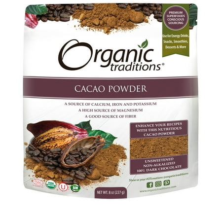 Organic Traditions, Cacao Powder 8oz
