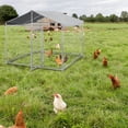 thumbnail image 4 of Dog Kennel, Outdoor Dog Kennels with Roof, Heavy Duty Dog House, Outdoor Pet Pens Dog Crate with Cover, 4 of 7