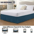 thumbnail image 2 of SGI Bedding 14 Inch Wrap Around Bed Skirt | Microfiber Bed Skirt | California King, Teal, 2 of 4