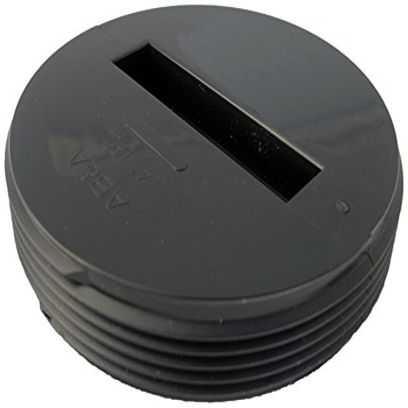LASCO 333298 Countersunk Slotted ABS Black Plastic Cleanout Plug, 4
