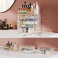 thumbnail image 2 of Organizador de maquillaje Delamu con 6 cajones para tocador y baño, transparente, 2 of 8