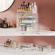 thumbnail image 2 of Organizador de maquillaje Delamu con 6 cajones para tocador y baño, transparente, 2 of 8