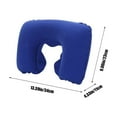 thumbnail image 3 of EGNMCR Pillows Comfortable Travel Neck Pillow PVC Flocked U Shaped Cushion For Aviation Outdoor Home Use Portable Inflatable Cervical Support Pillow With Soft Velour Cover U Shape pillows, 3 of 6