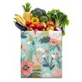 thumbnail image 1 of Watercolor Flower Reusable Shopping Bag - Eco-Friendly & Spacious Grocery Tote, 1 of 6