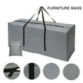 thumbnail image 6 of Austok Garden Cushion Storage Bag Outdoor Garden Furniture Cushion Storage Bag with Handle and Carry Bag Rip Proof 210T Polyester Christmas Tree Storage Bag Patio Furniture Storage Bags (Grey), 6 of 7