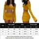 thumbnail image 2 of Traje Mujeres Crop Top Mini Falda Traje Fruncido Y2K Mini Bodycon Falda Conjunto Moda Trajes Kuymtek para Mujer Amarillo T M, 2 of 9
