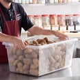 thumbnail image 2 of TrueCraftware- 17 Gallon Clear Food Storage Box Polycarbonate 18" X 26" X 12"- Food Storage Container Meal Prep Containers Reusable for Home Cafeteria Kitchen Organization Dishwasher Safe, 2 of 6