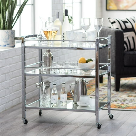 Chrome Mail Cart - Belham Living Iris Chrome Bar Cart