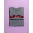 thumbnail image 3 of Retro College Style New Mexico T-Shirt Women -Image by Shutterstock, Female 4X-Large, 3 of 4