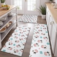 thumbnail image 2 of Light Blue Cow Coffee Pattern Kitchen Rugs Sets Of 3,Kitchen Runner Rugs Non Skid Washable,Decorative Kitchen Floor Mats for Kitchen,Sink,Laundry,17"x30"+ 17"x47" + 17"x59", 2 of 6